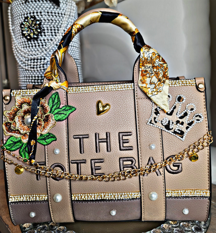 Taupe Custom Tote 2 pc