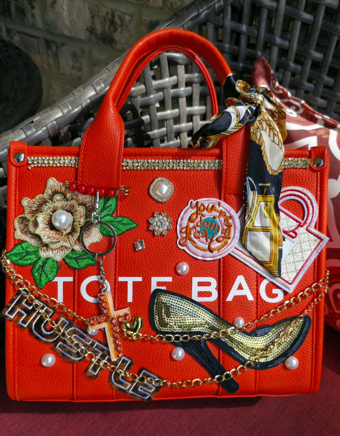 Orange Custom Tote