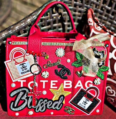 Red Custom Tote