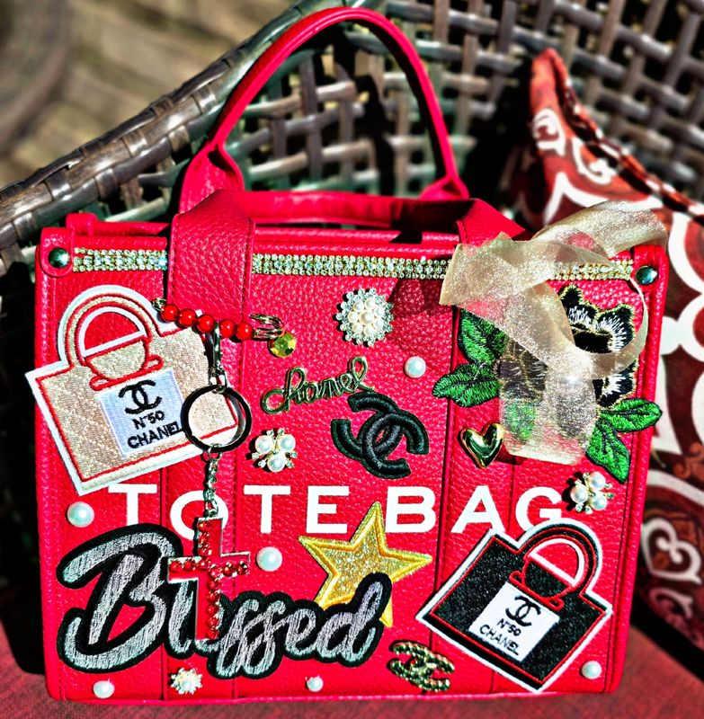Red Custom Tote