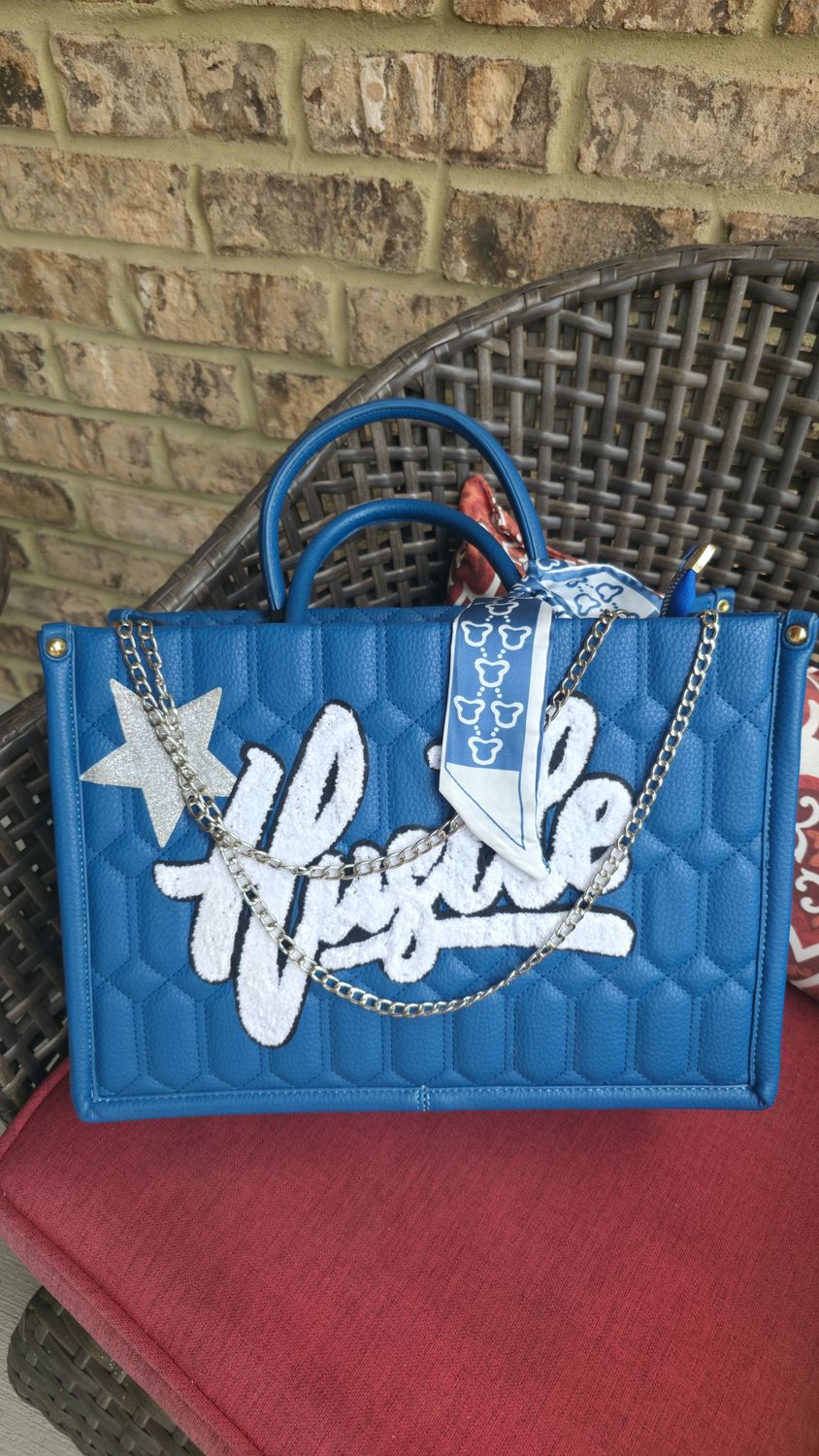 Hustle Blue Tote