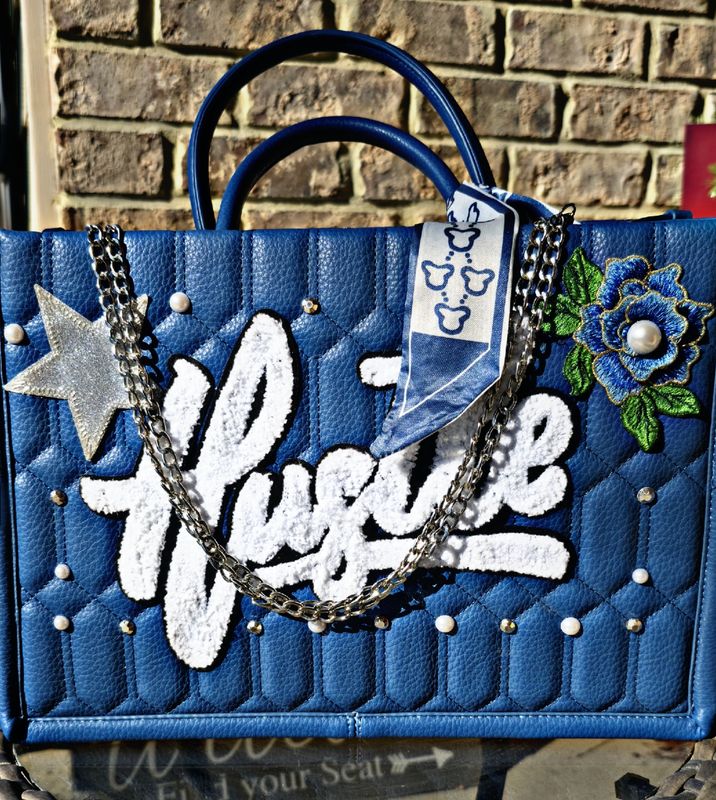 Hustle Blue Tote 2 pc