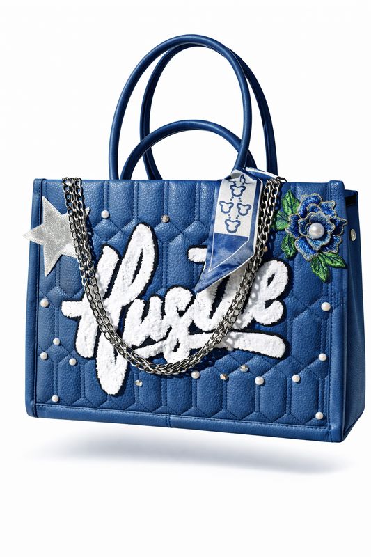 Hustle Blue Tote 2 pc