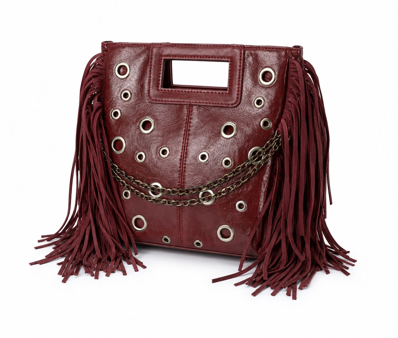 Burgundy Fringe