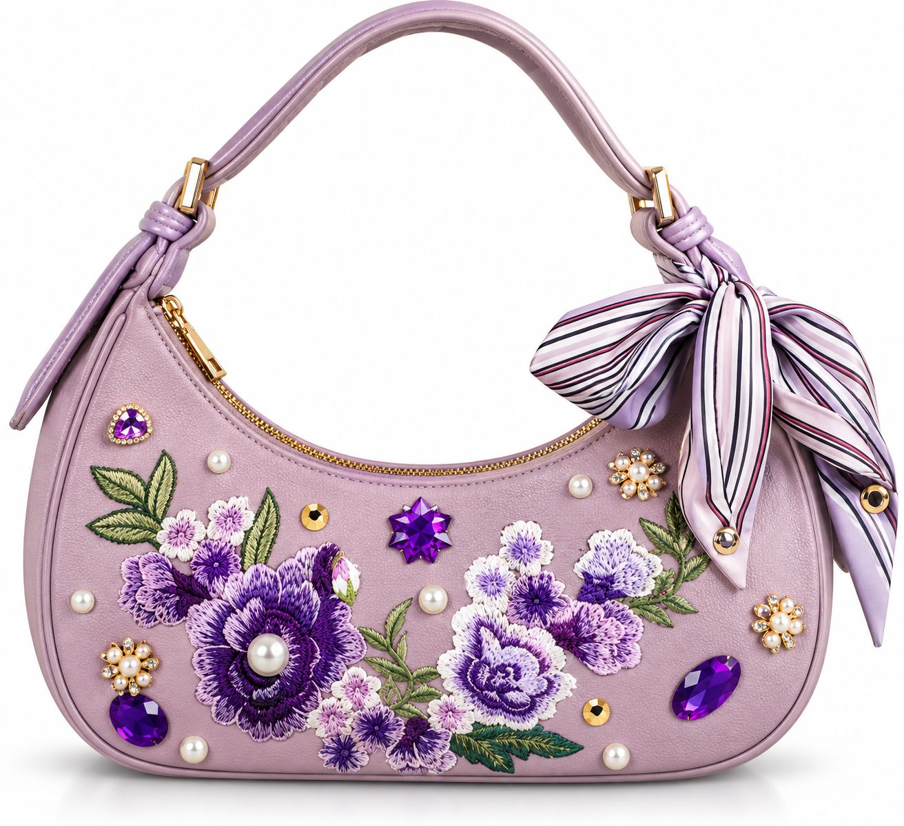 Custom Purple Shoulder Bag