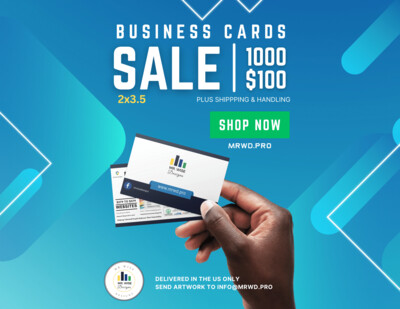 1000 Business Cards / Business Start Up