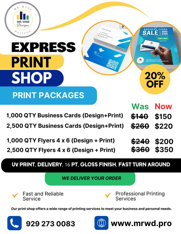 1000 Flyers / Business Start-Up