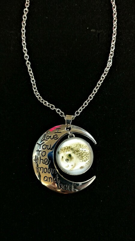 Hedgehog Love You To The Moon and Back Necklace