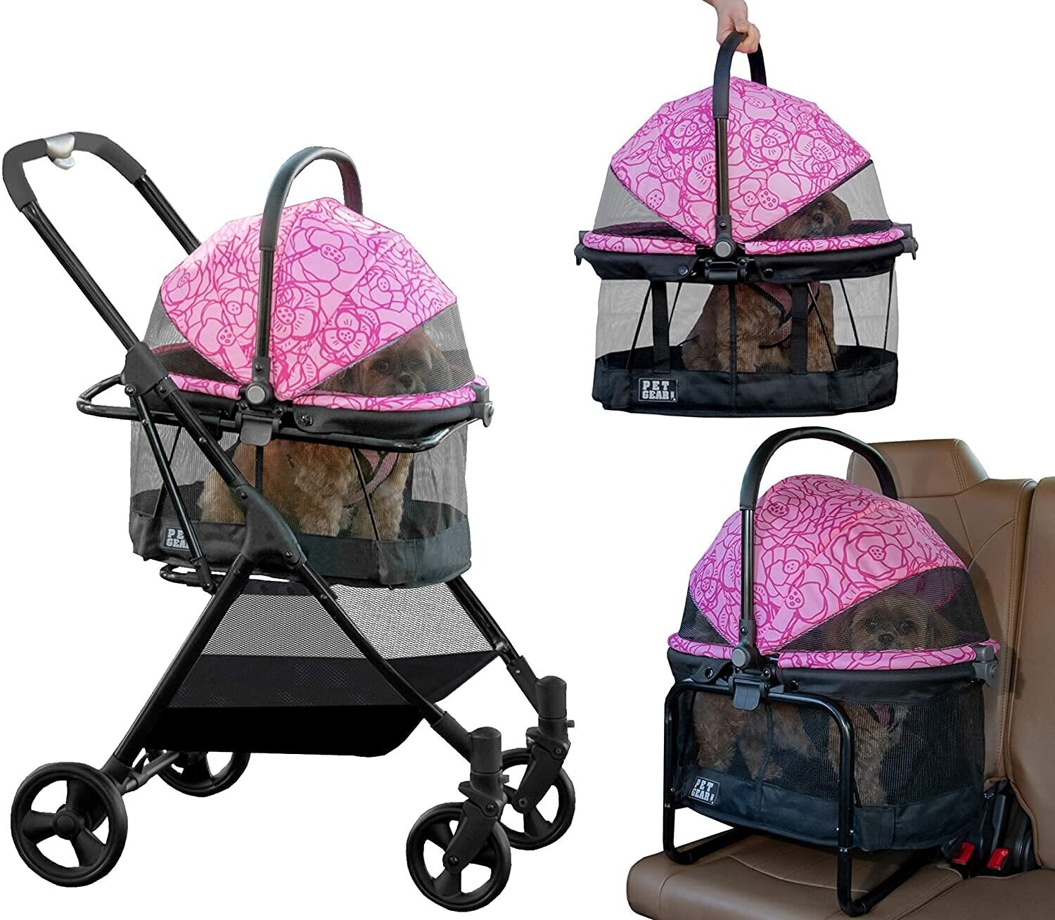 3-in-1 Stroller, 3-in-1 Stroller: Pink  3-in-1 Stroller