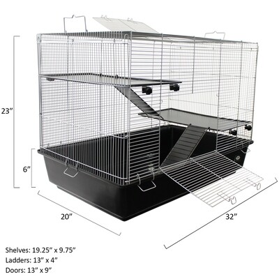 Small Animal Cage (3 Levels)