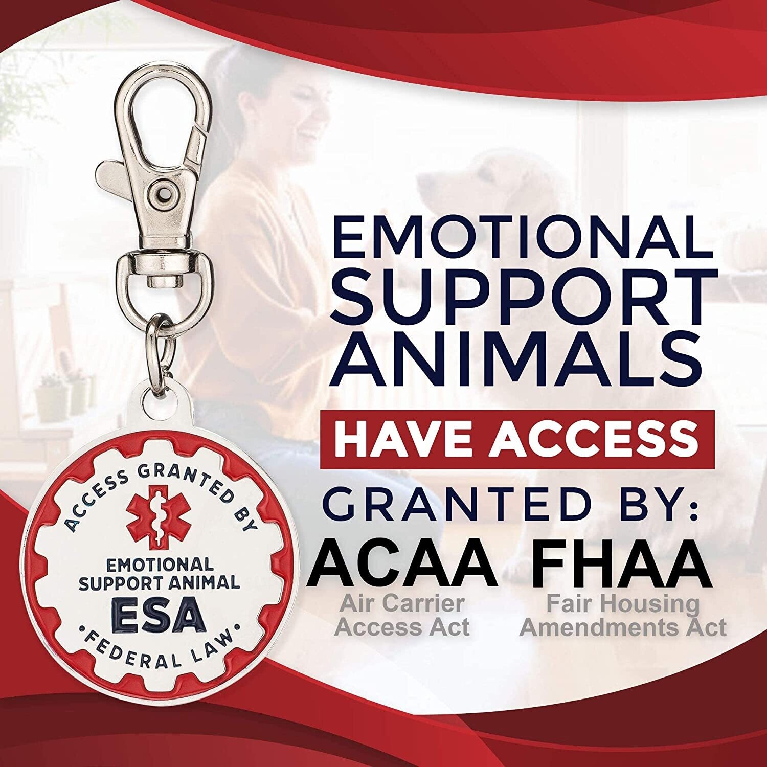 Emotional Support Animal Tag Emotional Support Animal Tag