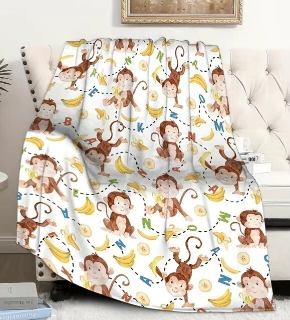 Monkey & Banana Blanket