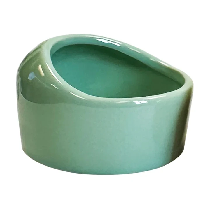 Ceramic No-Tip Bowls, Ceramic N0-Tip Bowls: GREEN Ceramic No-Tip Bowl