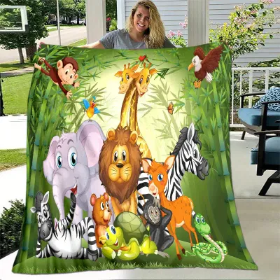 Welcome to Our Zoo Blanket