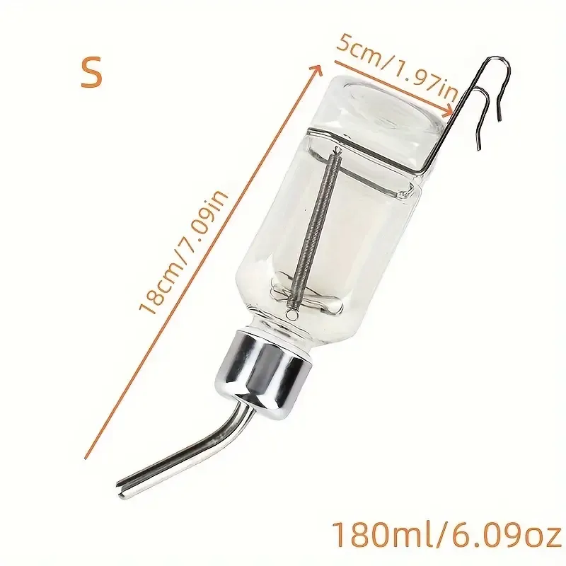 Clear Water Bottle, Clear Water Bottle: Small 6.09 oz Bottle