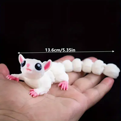 3D Leucistic Sugar Glider