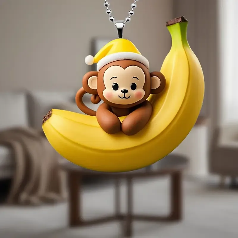 Monkey Hanging on Banana