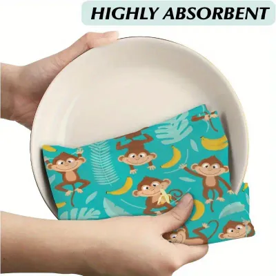 Monkeys & Palm Trees Towel