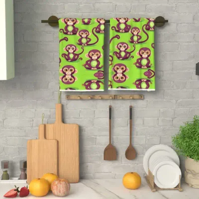 Monkey Towel-Lime Green