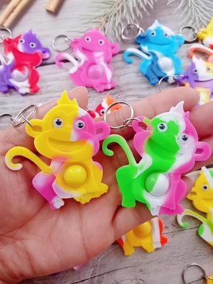 Monkey Fidget Keychain
