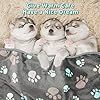 Comfy Paw Print Blanket