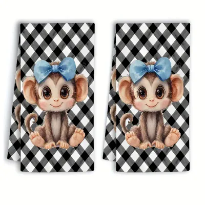 Monkey Buffalo Plaid Towel(s)