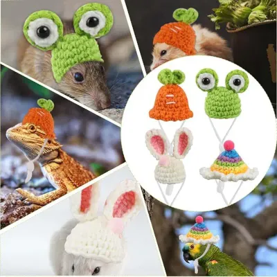 Critter Crocheted Caps