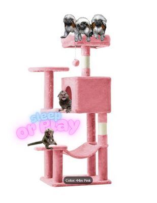 Multi-Level Monkey Tower (Pink or Silver)