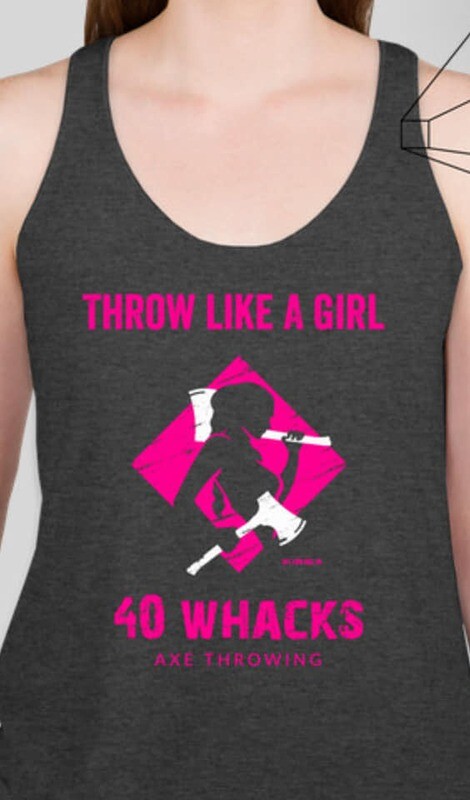 Women&#39;s &quot;Throw Like a Girl&quot; logo tank top
