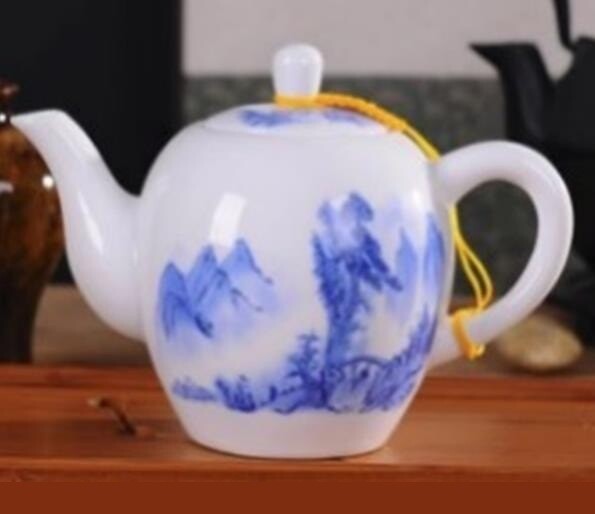 Чайник Цзинмэй "Горы и реки", фарфор 250мл.