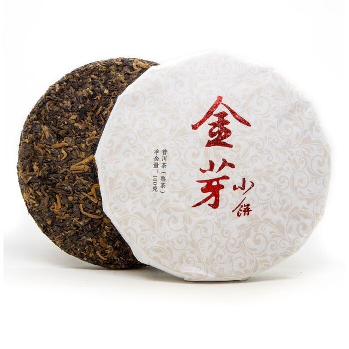 Чай Шу Пуэр Сэнчжун "Золотые типсы", мини бин 100гр.