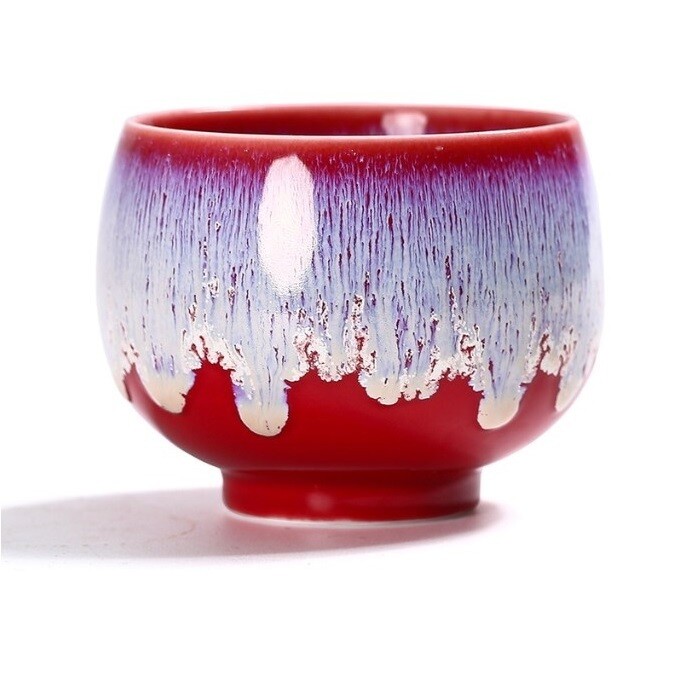 Пиала Заячий Мех \"Бочонок\" в подарочной коробке, фарфор 160мл.