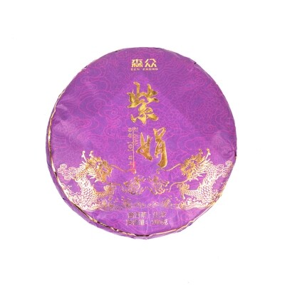 Чай Шэн Пуэр Сэнчжун "Фиолетовый Шэн, Цзинмайшань", мини бин 200г