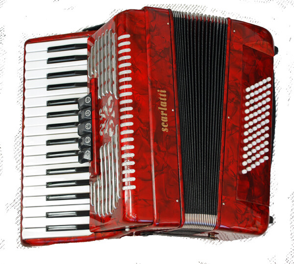 S/H Scarlatti 72 Bass Piano Accordion