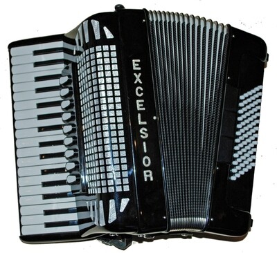 S/H Excelsior 72 Bass Piano Accordion.