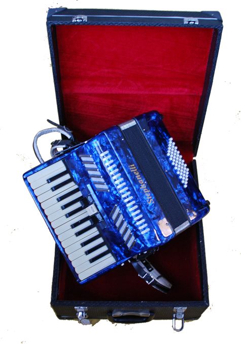 S/H Stephanelli 48 Bass Piano Accordion inc case.
