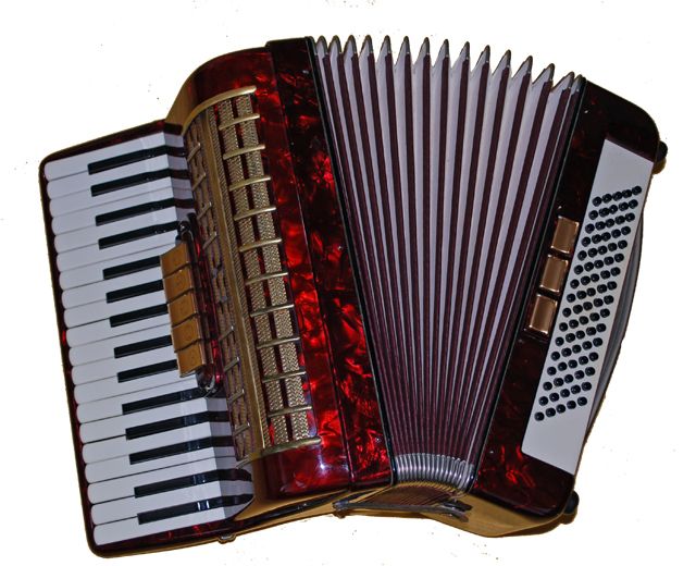 S/H 80 Bass Piano Accordion inc Gig Case