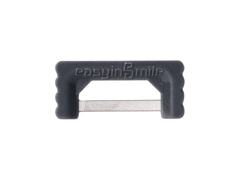 Schwarze Streifen, 10 Stk. ohne Diamantbeschichtung, gezahnt, 0,1mm