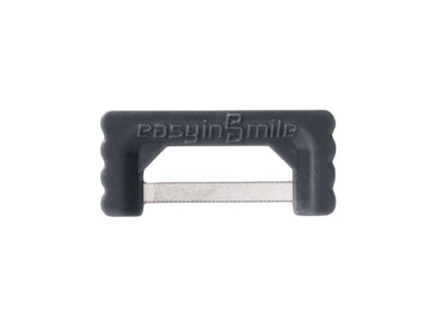 Schwarze Streifen, 10 Stk. ohne Diamantbeschichtung, gezahnt, 0,1mm Schwarze Streifen, 10 Stk. ohne Diamantbeschichtung, gezahnt, 0,1mm