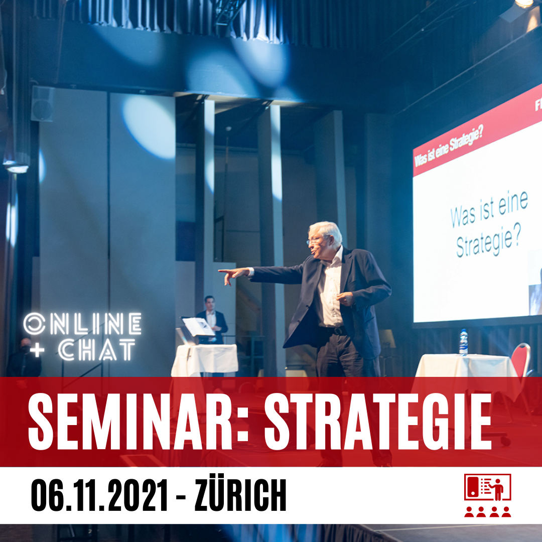 Strategielehre mit Dr. Blocher | Online-Ticket + Live-Chat