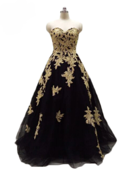 Black Gold Lace Formal Evening Gowns Luxury off Shoulder Women Long Prom Dresses