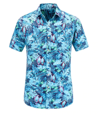 Flannel: Men Short/Long Sleeve Men Shirt Hawaiian cotton Casual/office work Shirt Male Fit Summer Pattern Shirts Flamingos Cotton Mens Dress Shirts Plus