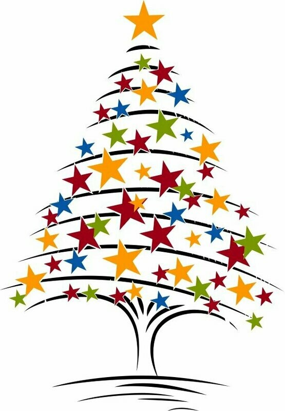 Árbol navideño 'Estrellas de color'