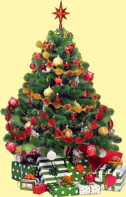 Árbol con regalos