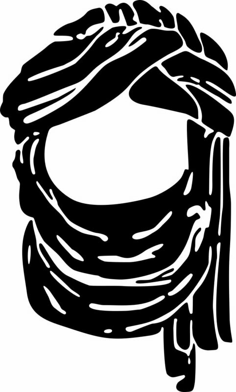 Cabeza Tuareg Pegatina