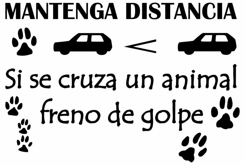 Mantenga la distancia, yo freno