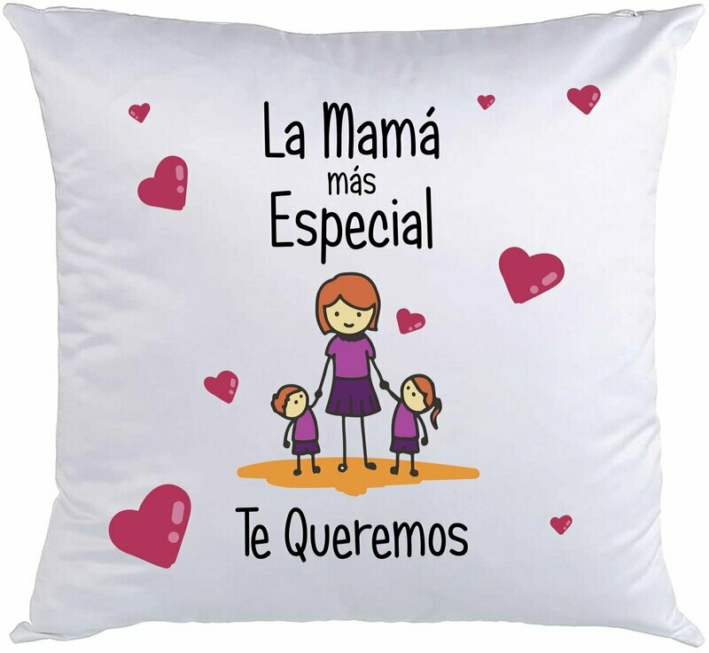 Cojín de raso 'Mamá especial'