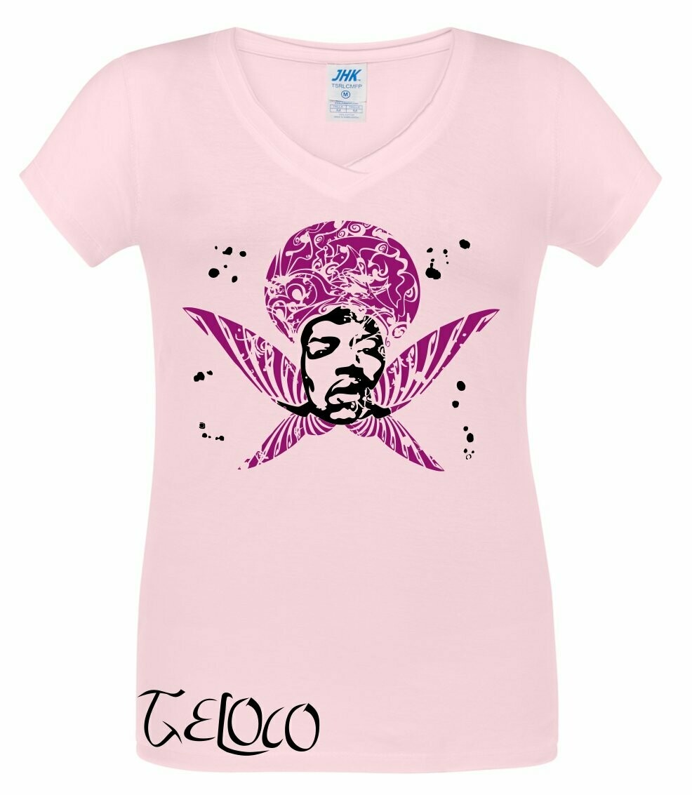 Camiseta mujer cuello de pico 'Motown'