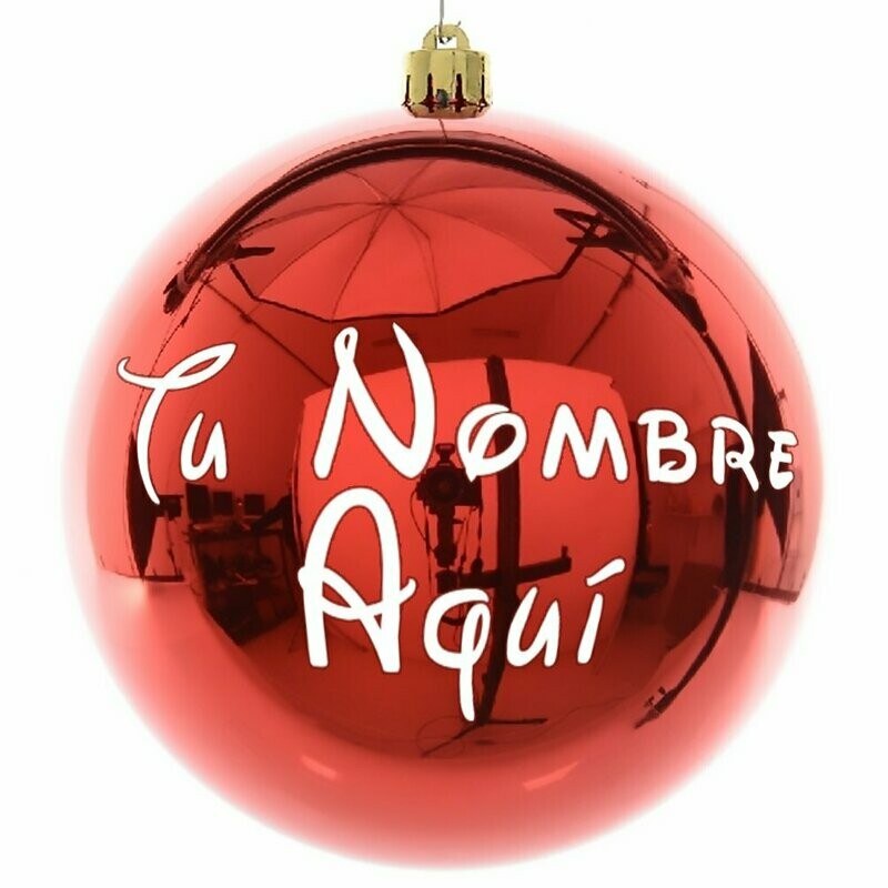 Bola navideña personalizada Roja