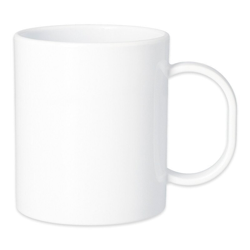 Taza de plástico blanca - Diseño a medida